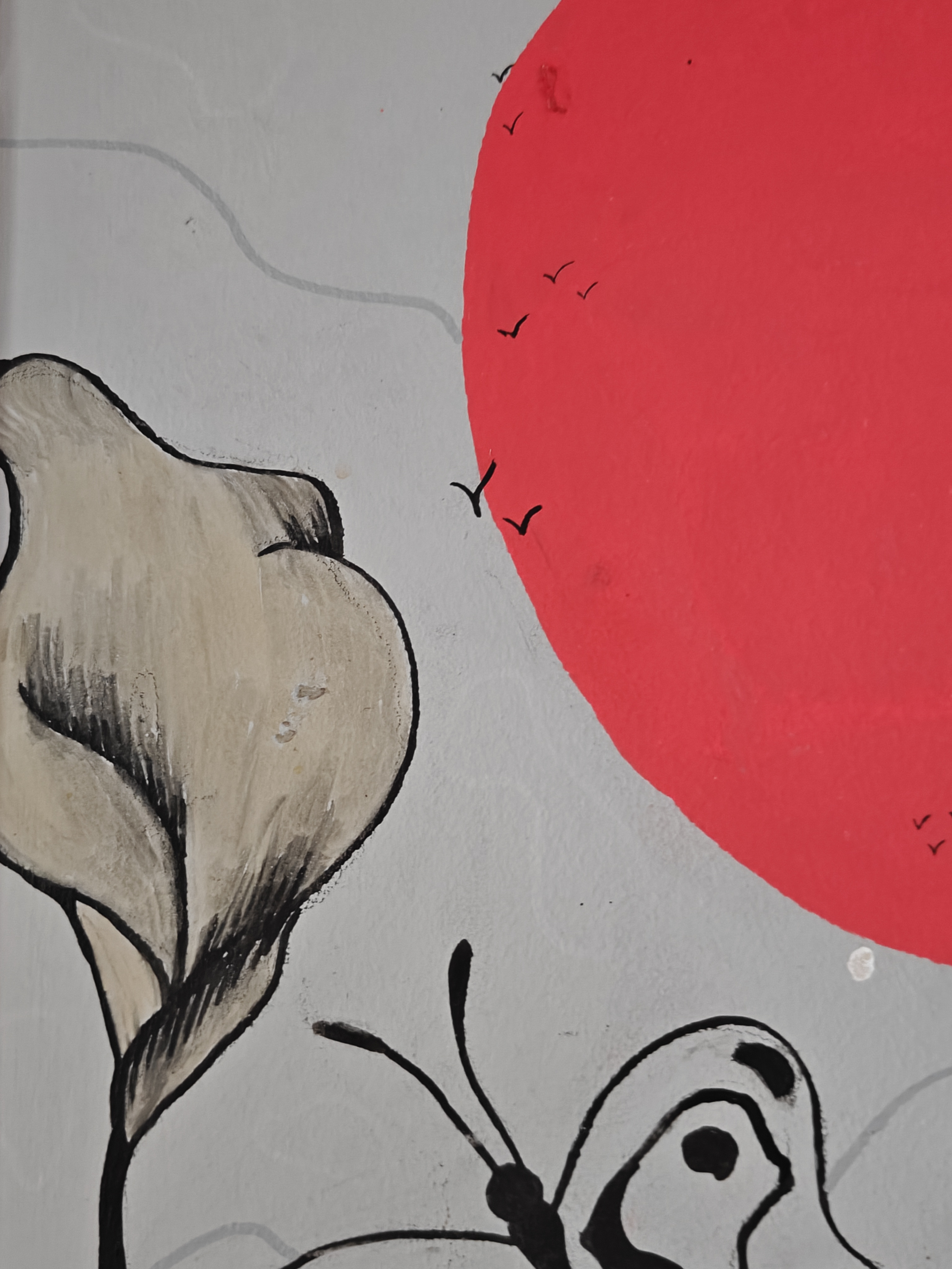 Original painted surface